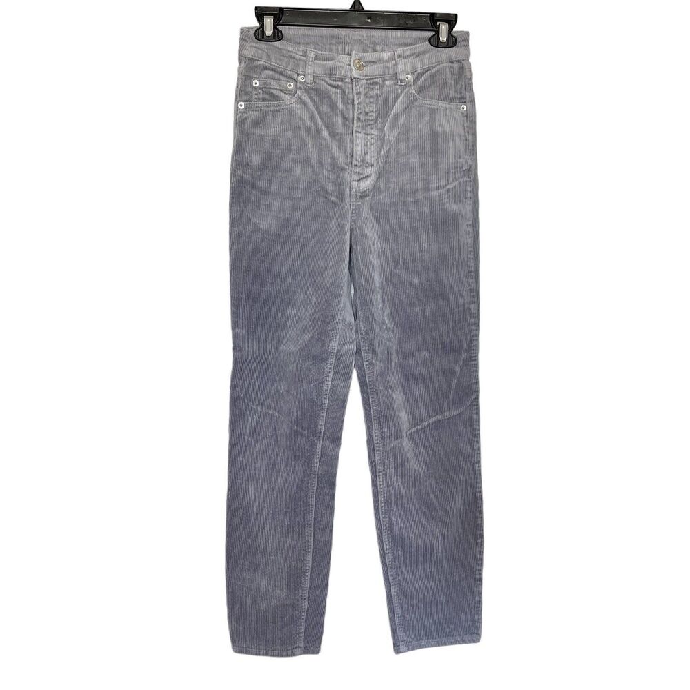 Divided H&M Pants Womens Size 4 High  Rise Preppy Minimalist Corduroy Professor